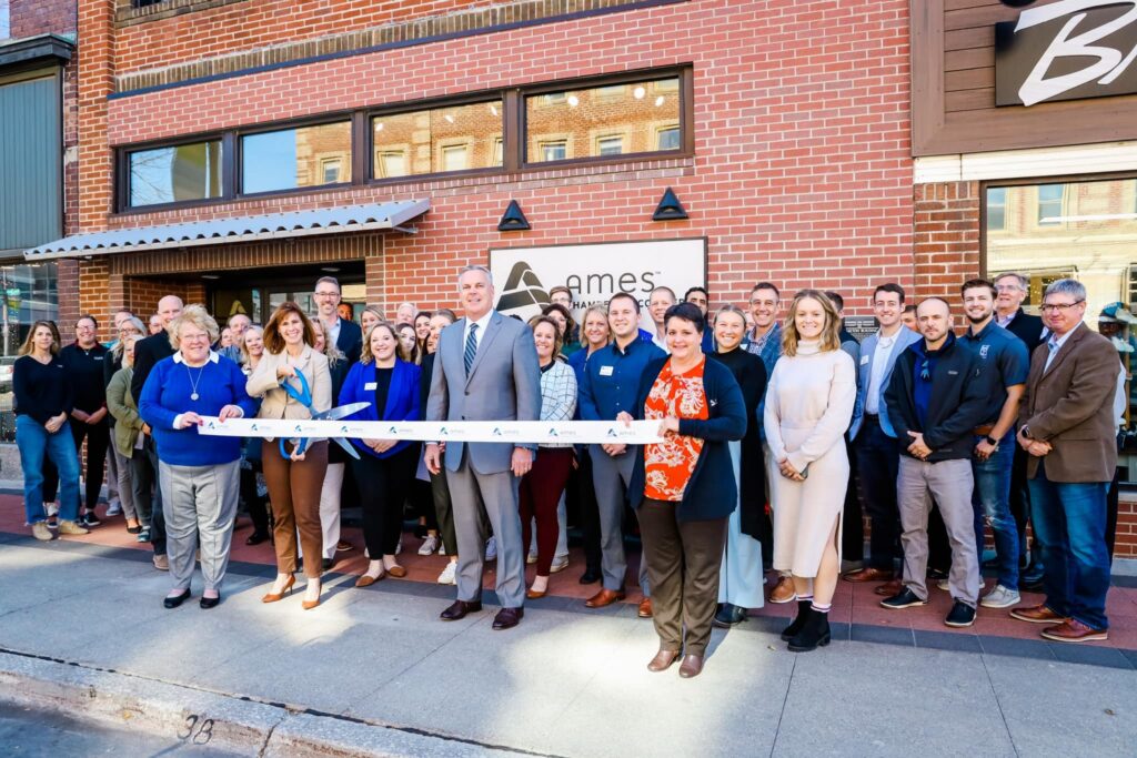 Ames Chamber Anniversary Ribbon Cutting