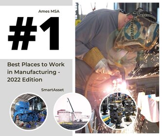 #1 Best place to work in manufacturing graphic