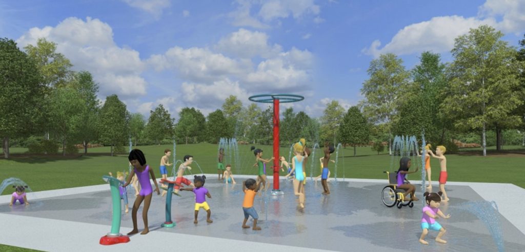 Rendering of Huxley Splash Pad