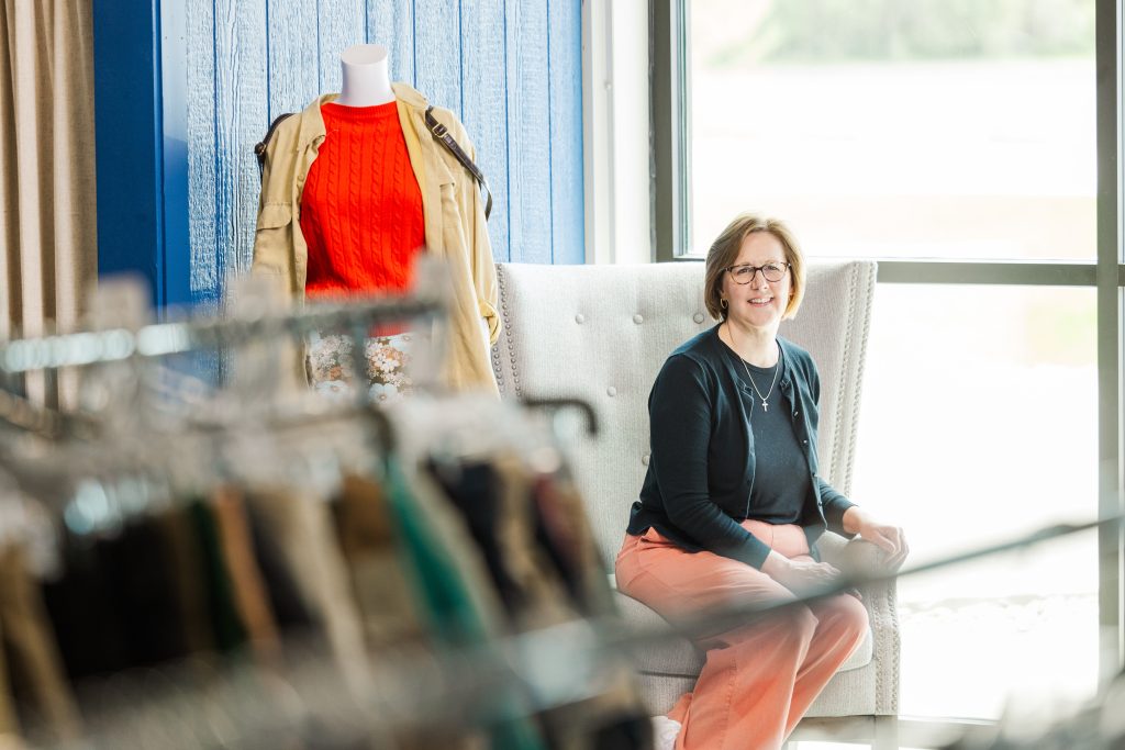 Sandy Swanson, Managing Director of Overflow Thrift Store