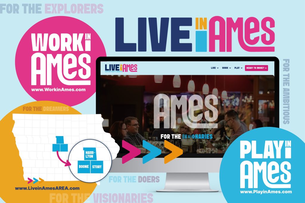 Live Work Play in Ames Social Graphic