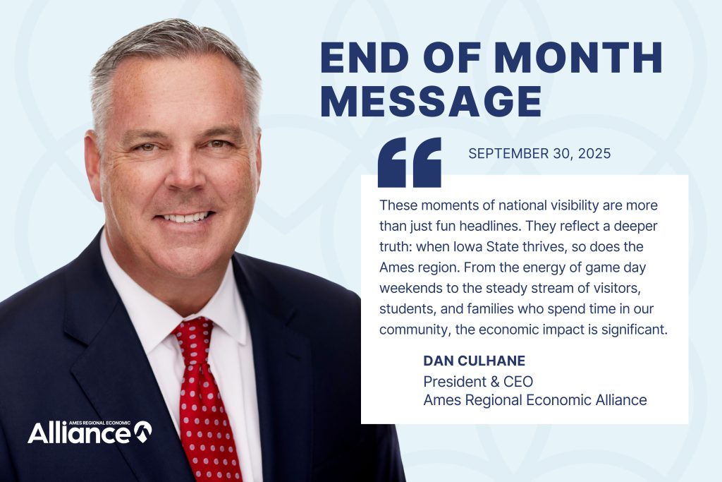 End of Month Update from Dan Culhane - September 2025
