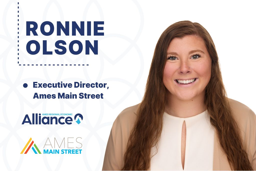 Ronnie Olson announcement as Ames Main Street Executive Director